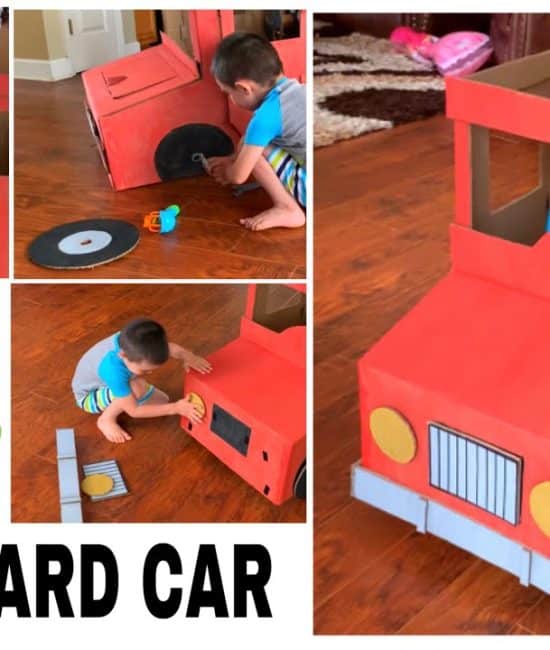 How to Make a DIY Cardboard Box Car
