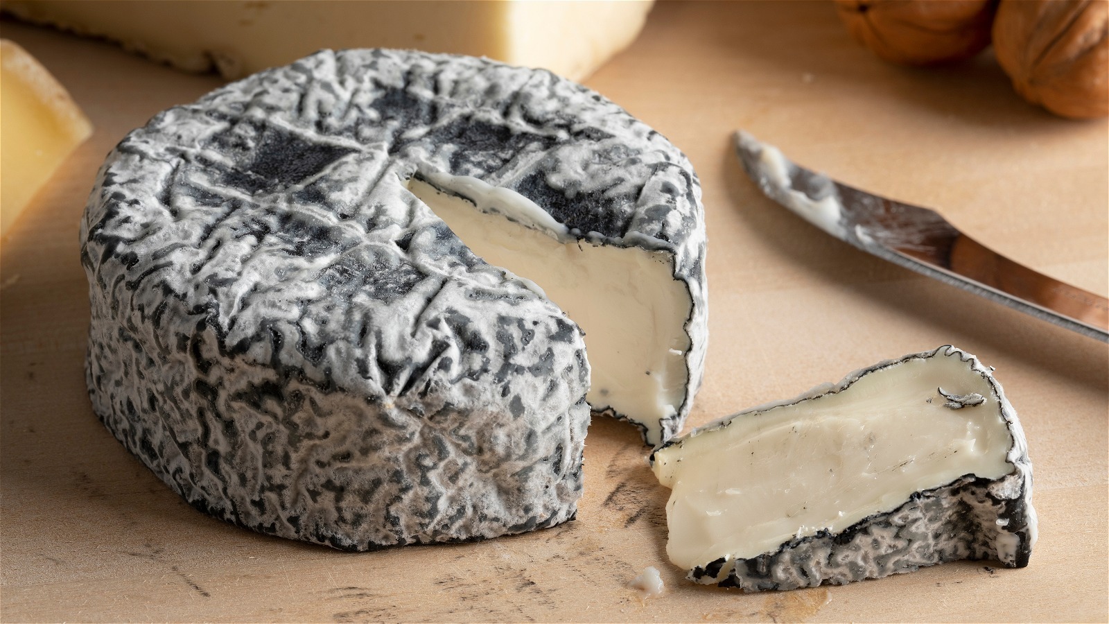 Ash-Covered Goat Cheese