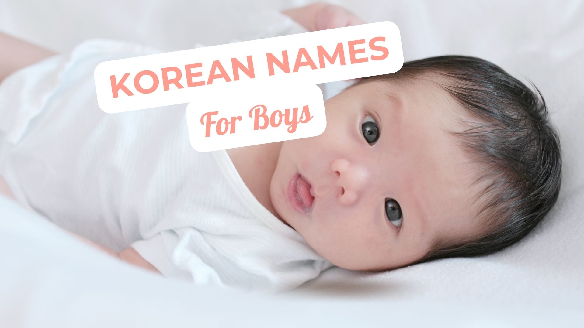 Popular Korean Boy Names 