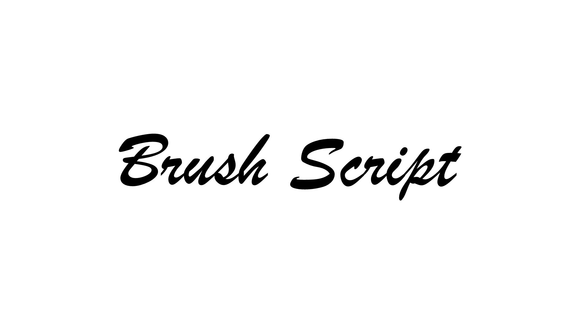 Brush Script