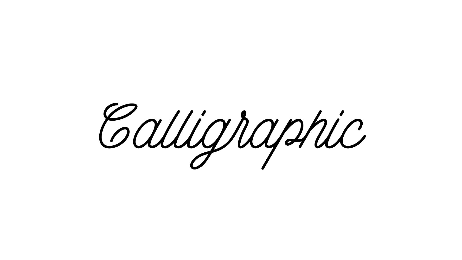 Calligraphic