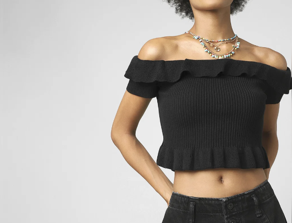 Off-the-Shoulder Crop Top