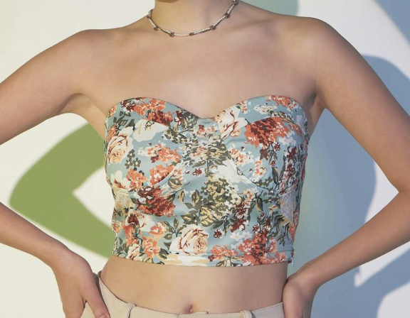 Strapless Crop Top