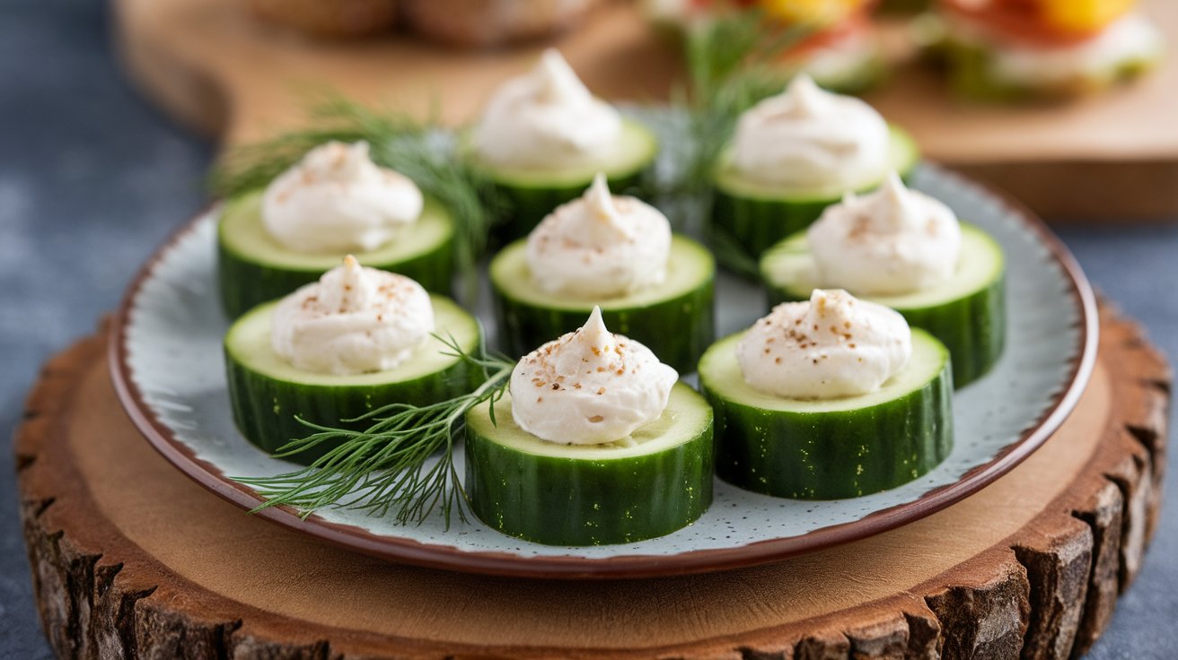 Cucumber Bites with Cream Cheese