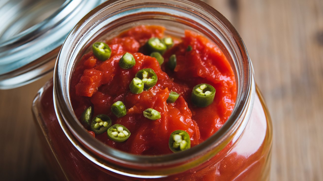 Crushed Tomatoes with Green Chilies