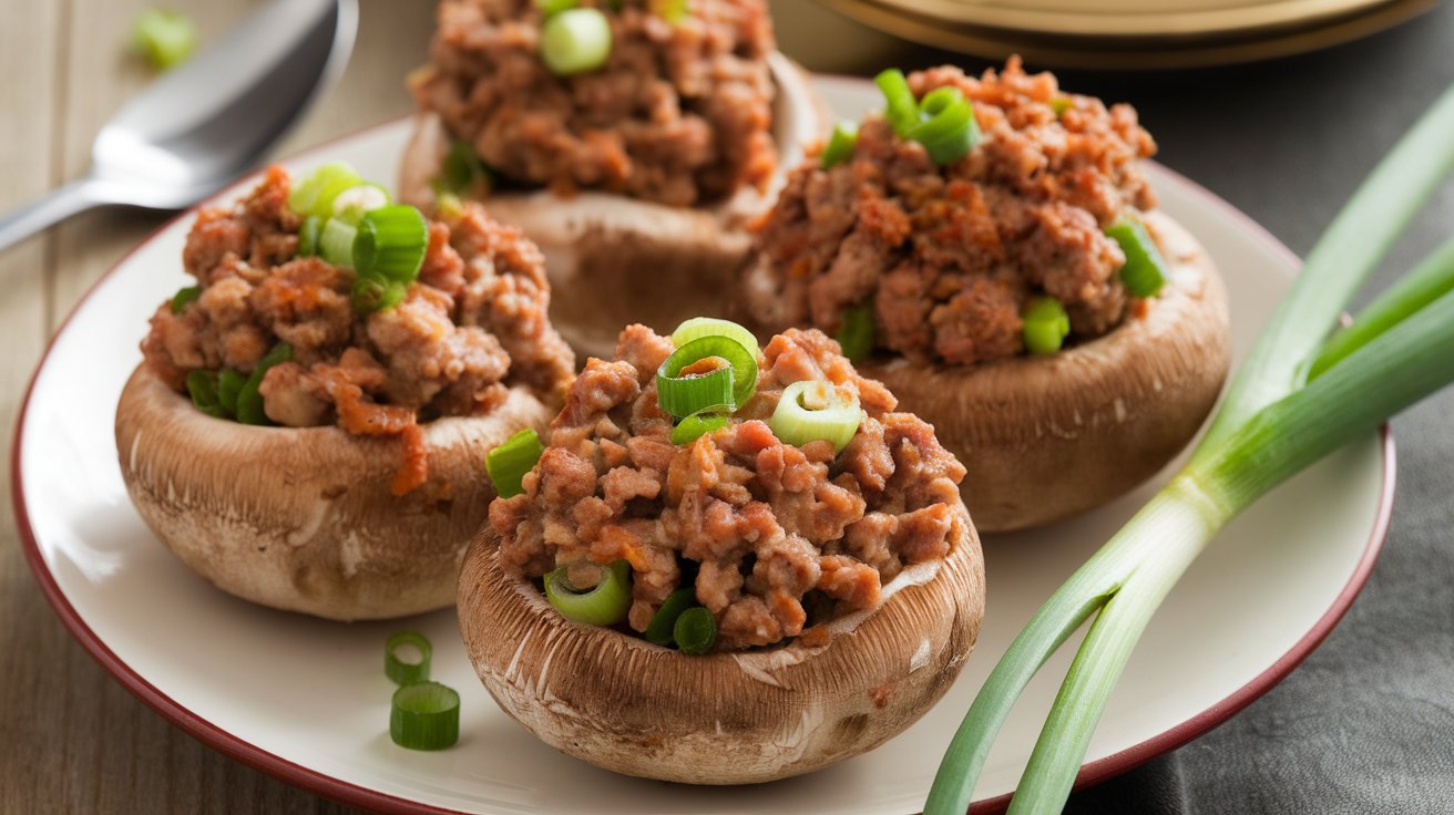 Luau Stuffed Mushrooms