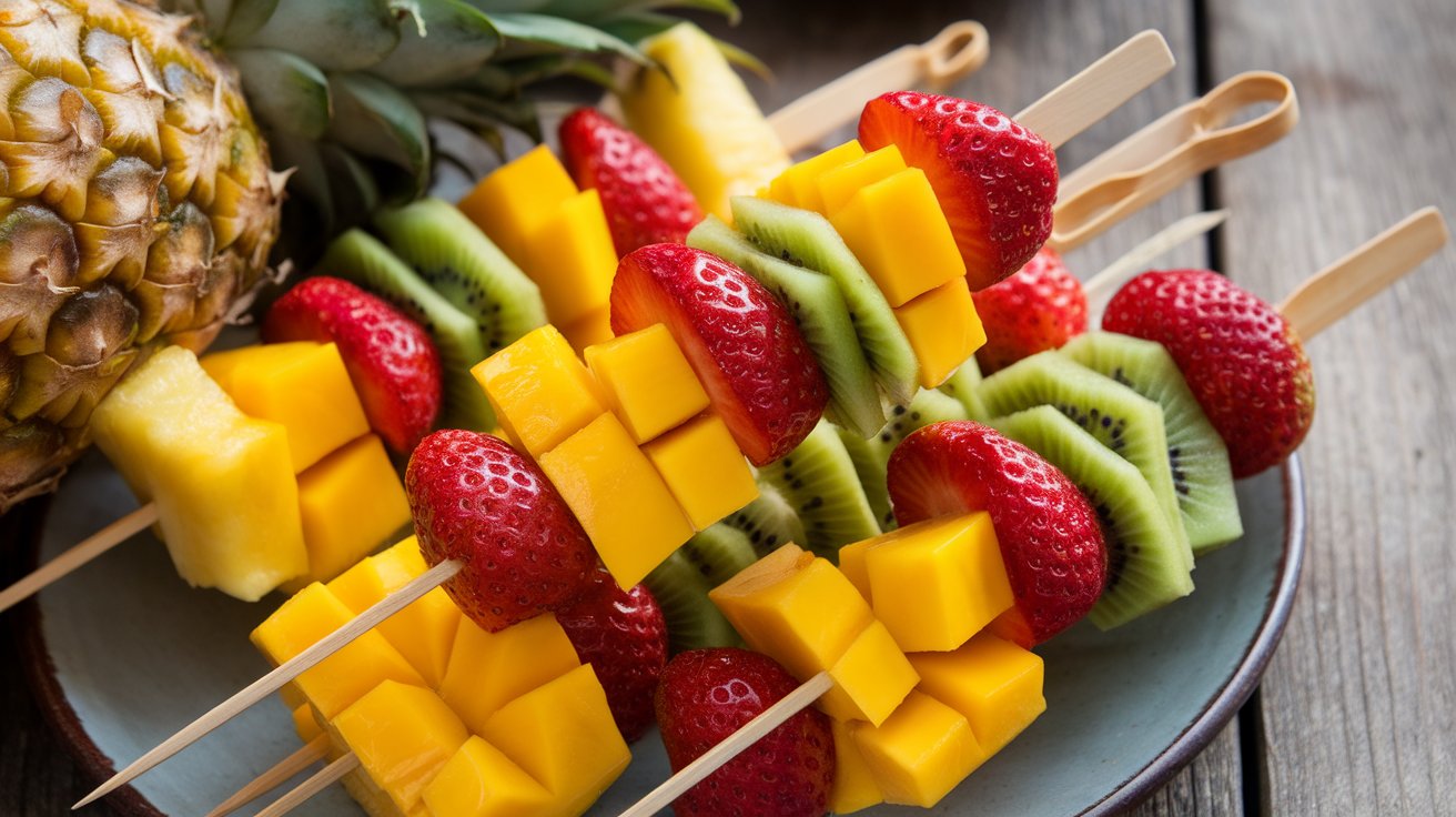 Tropical Fruit Skewers