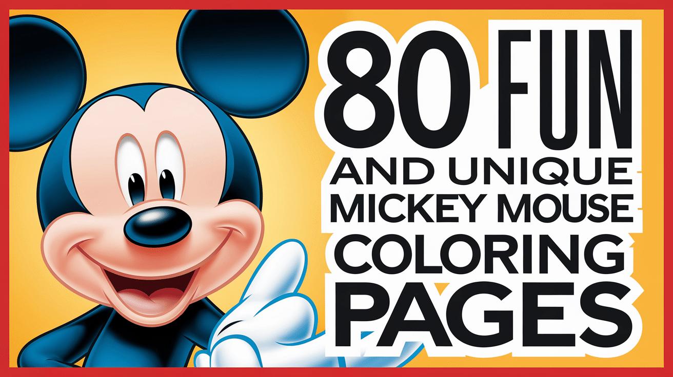 Fun and Unique Mickey Mouse Coloring Pages for Kids