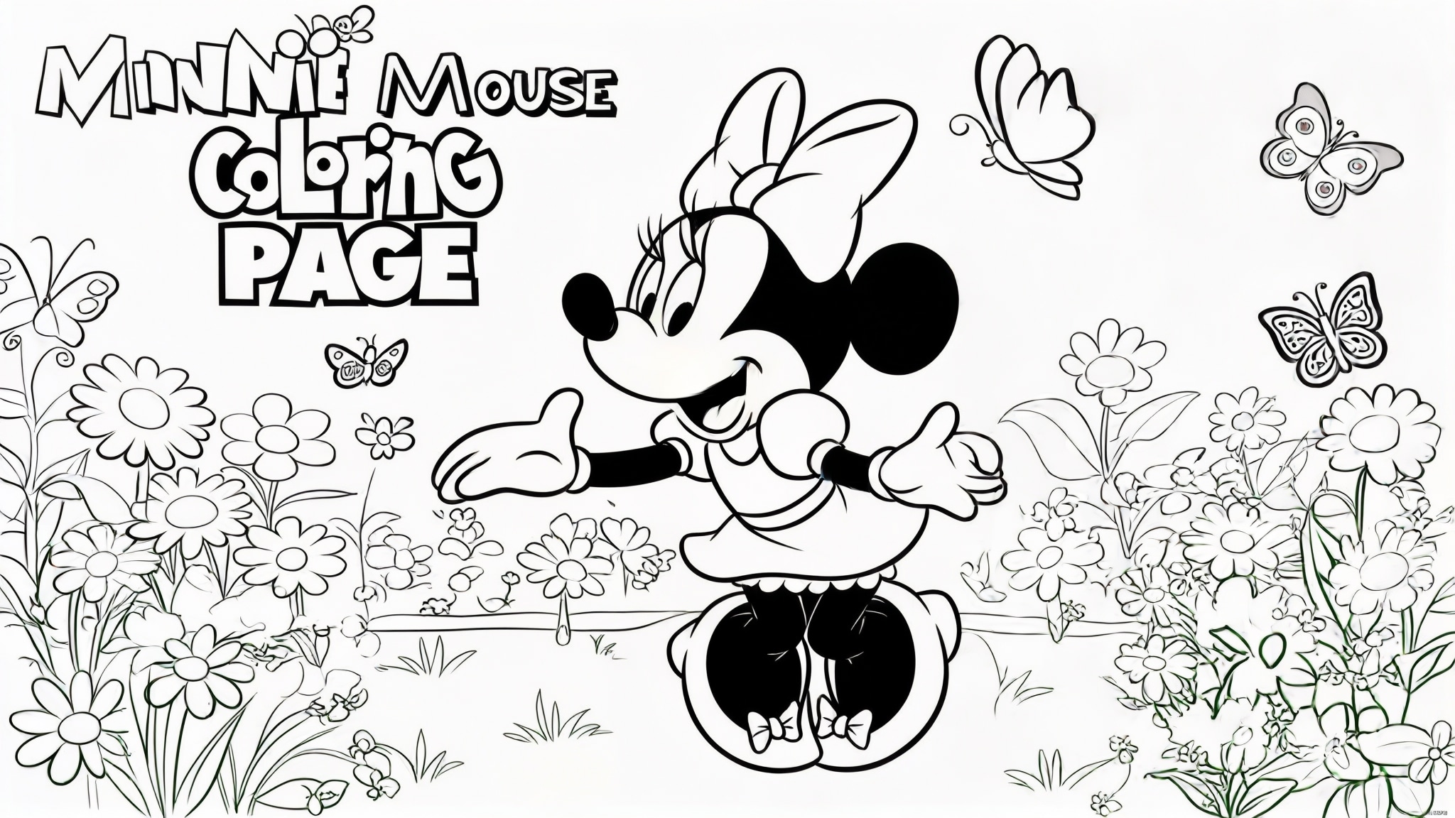 Minnie Mouse Coloring Pages